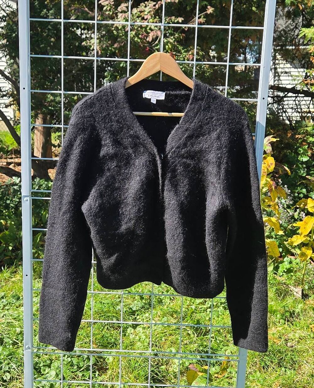 & Other Stories Brushed Alpaca Wool Blend 90s Minimalism Cardigan Sz. M